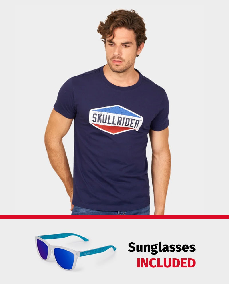 PACK: Gasoile T-shirt dark blue + Bora Bora Sunglasses