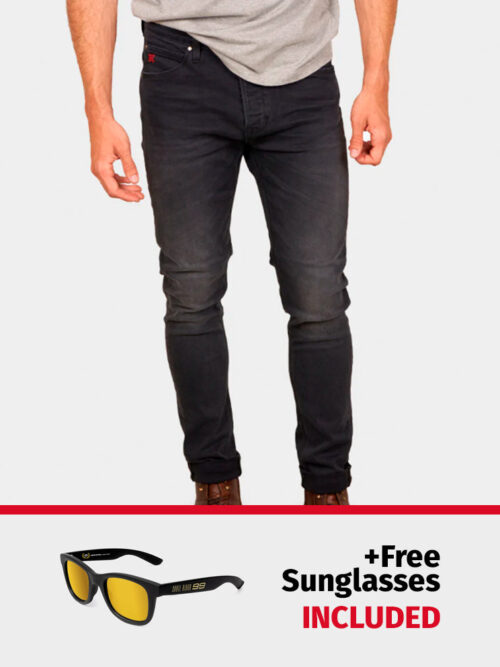 PACK: D-SRIDER slim fit jeans black + FREE World Champion Sunglasses