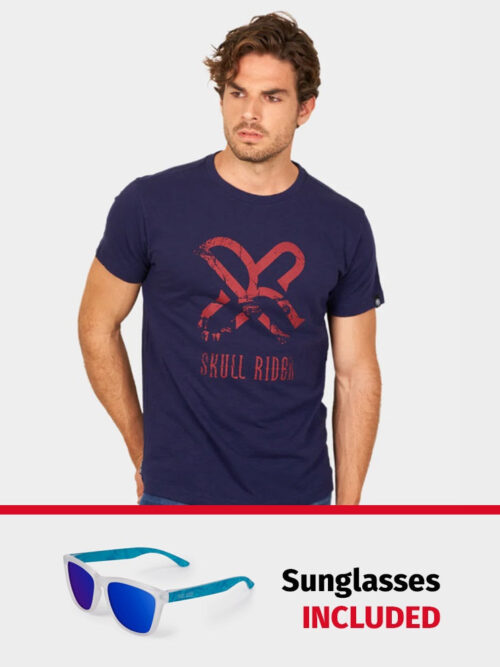 PACK: Camiseta Rider azul oscuro + Gafas de sol Bora Bora