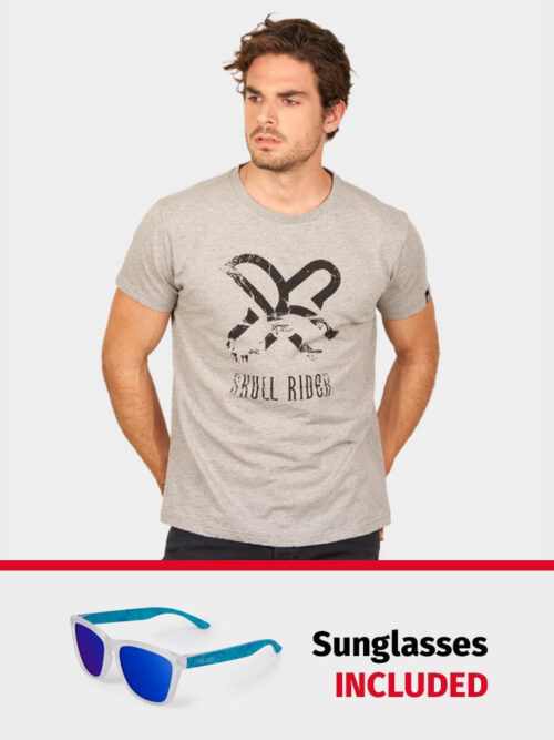 PACK: Rider T-shirt grey + Bora Bora Sunglasses