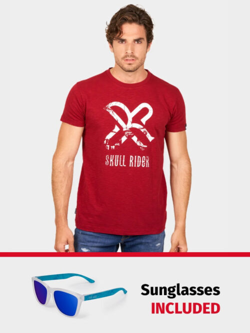 PACK: Camiseta Rider burdeos + Gafas de sol Bora Bora