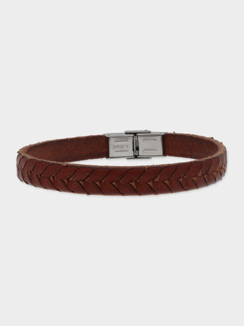 Bracelet of Brown Pneumatic Leather