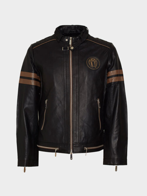 SRS Leather Jacket Black and Brown