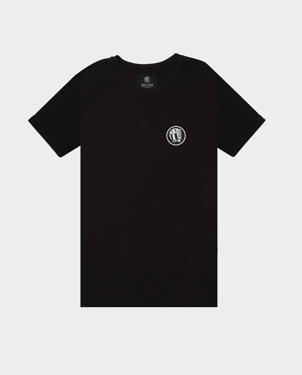 Small Logo black T-Shirt - Cafe Racer by Skull Rider