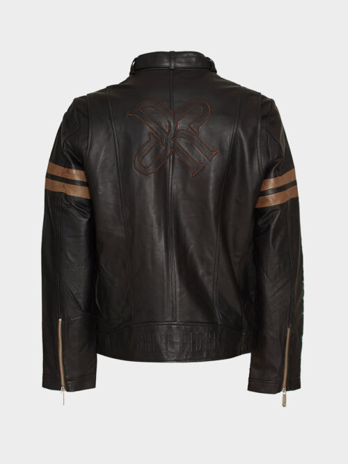 SRS Leather Jacket Black and Brown 2