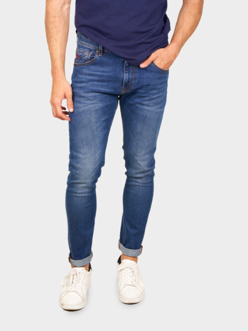 PACK: D-SRIDER skinny jeans denim blue + FREE World Champion Sunglasses 1