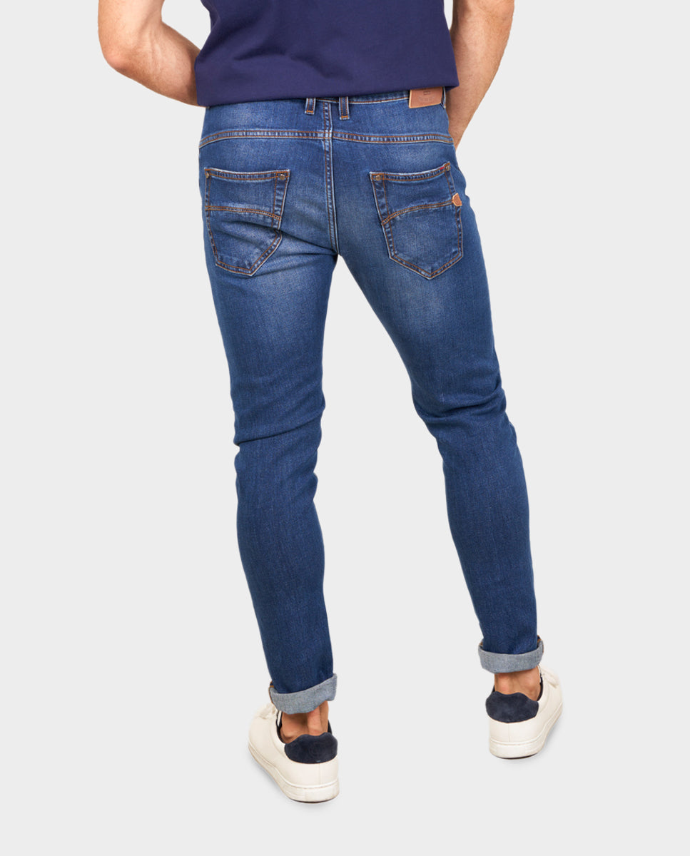 PACK: D-SRIDER skinny jeans denim blue + FREE World Champion Sunglasses 2