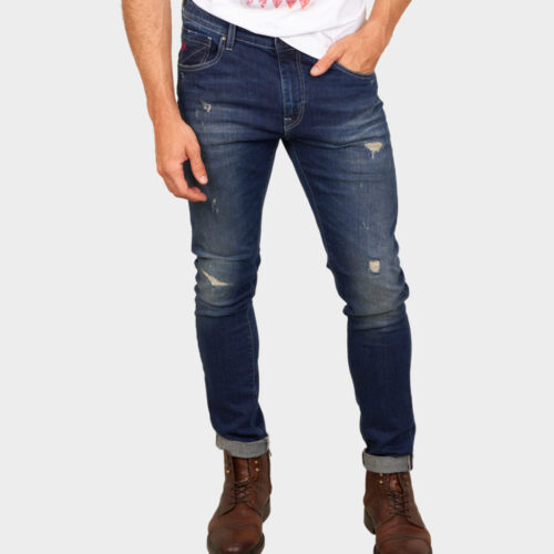 D-SRIDER used skinny jeans denim blue