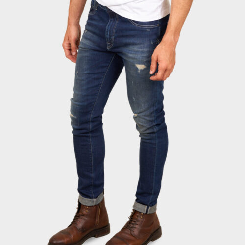 D-SRIDER used skinny jeans denim blue 2
