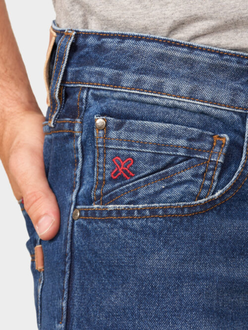 PACK: D-SRIDER regular jeans denim azul + GRATIS Gafas de sol World Champion 5