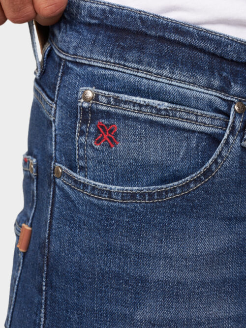 D-SRIDER tapered jeans denim blue 4