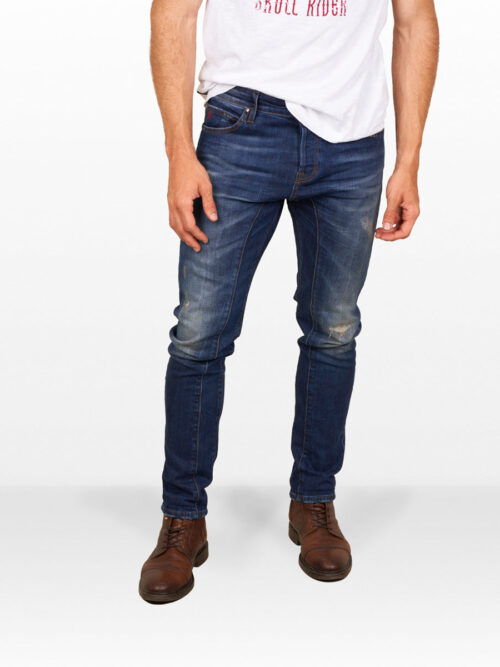 D-SRIDER used tapered jeans denim blue