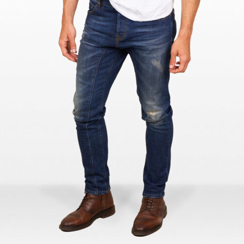 D-SRIDER used tapered jeans denim blue 2