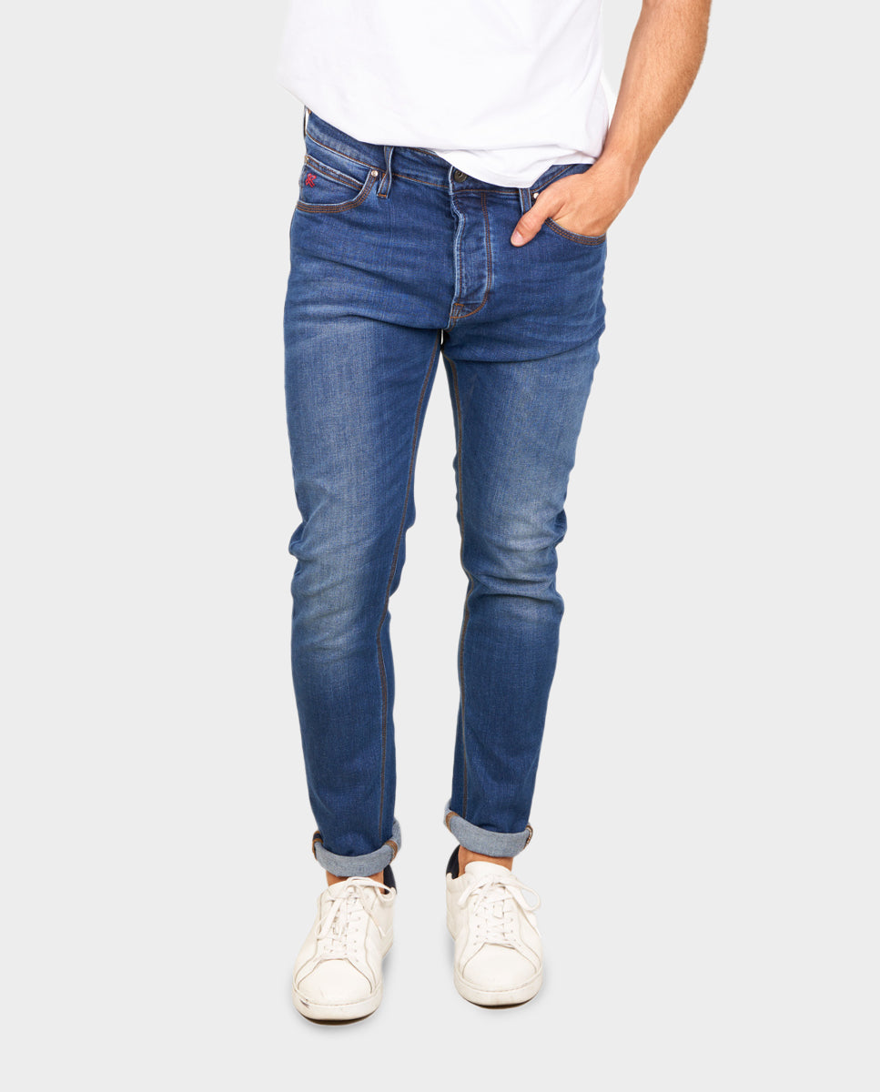 D-SRIDER slim fit jeans denim blue