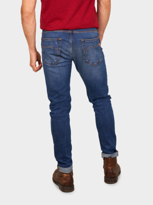 D-SRIDER used slim fit jeans blue denim 1